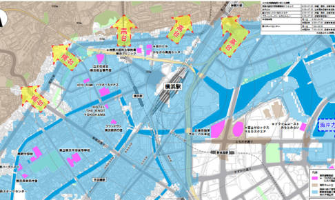 「横浜で津波が来たら内陸へ」ハザードマップを更新
